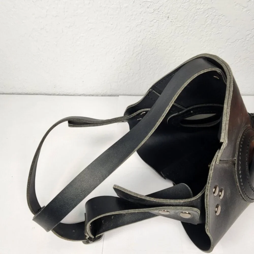 Steampunk Plague Doctor Mask - Black & Silver Raven/Crow Cosplay (One Size)